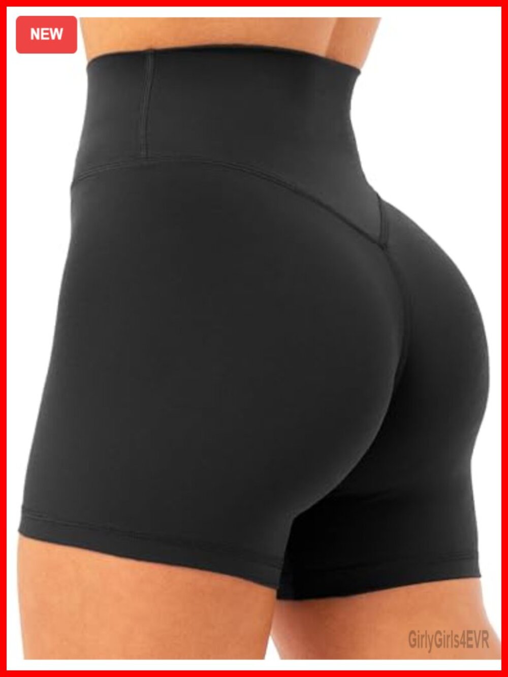 Unthewe Workout Biker Shorts 4.5" High Waist Tummy Control Scrunch Butt Squat